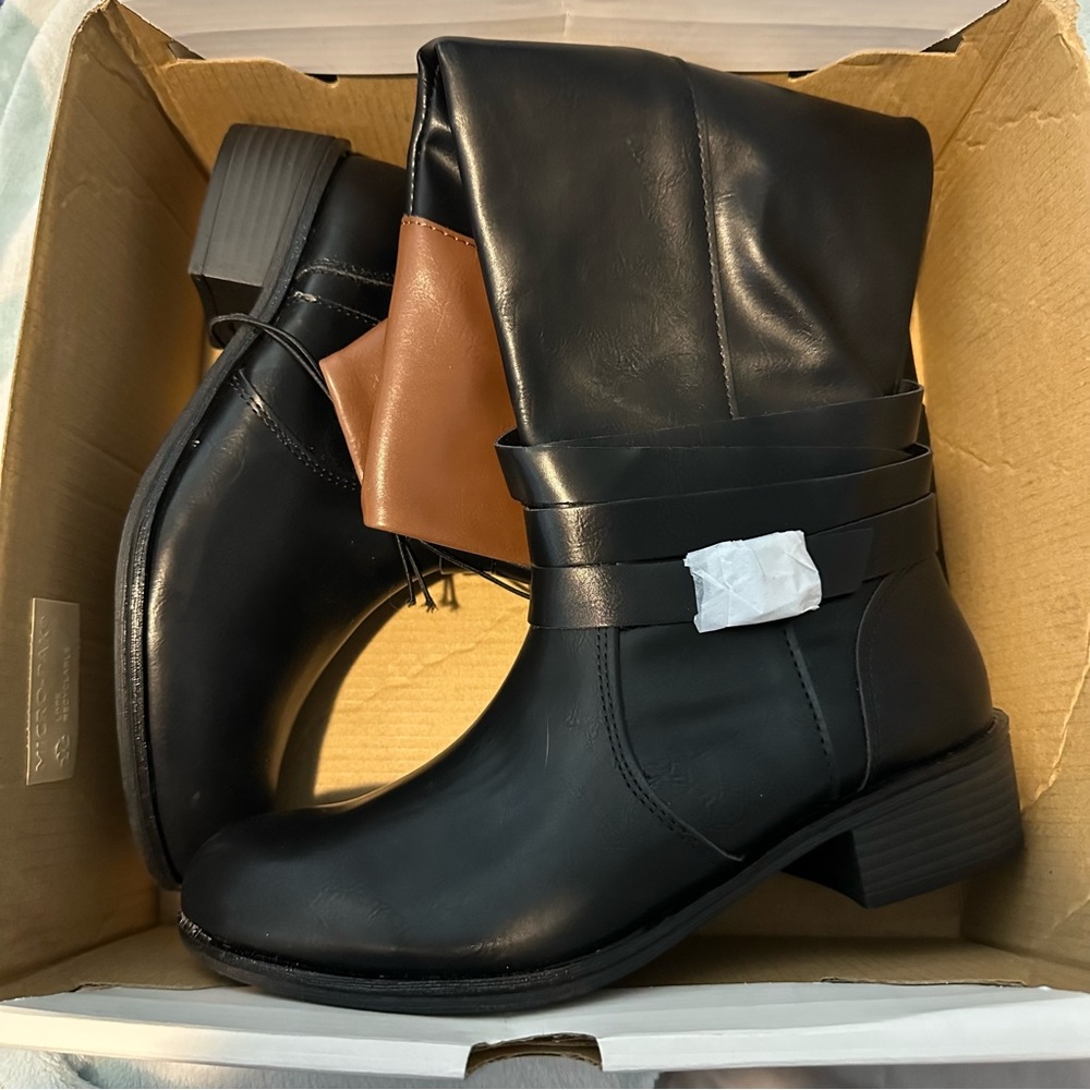 Black and Brown boots